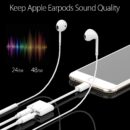 2-in-1 for Lightning Adapter For iPhone 7 8 Plus 10 X