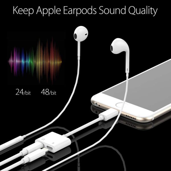 2-in-1 for Lightning Adapter For iPhone 7 8 Plus 10 X - Image 7