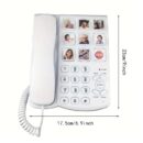 Amplified One Button Touch Big Button Corded Telephone with Speaker