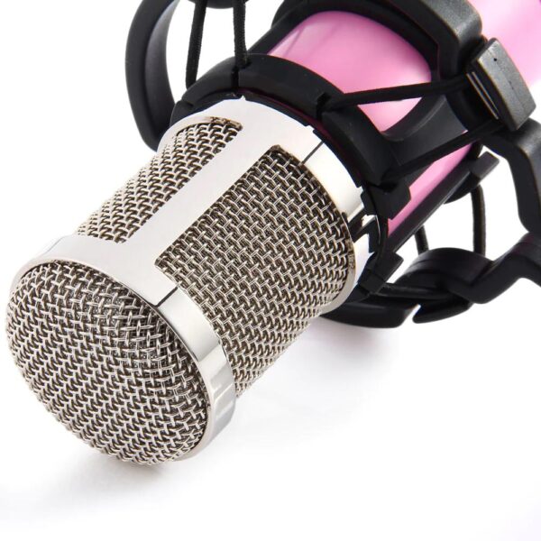 BM-800 Condenser Sound Recording Microphone with Shock Mount for Radio Braodcasting - Image 29