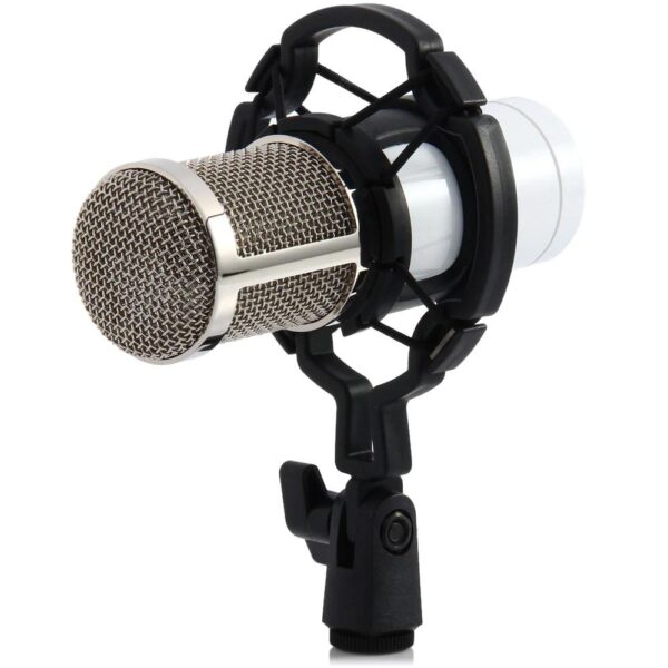 BM-800 Condenser Sound Recording Microphone with Shock Mount for Radio Braodcasting - Image 10
